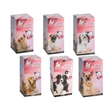 PAÑALES PARA PERRO USAR Y TIRAR DIPY NAPPYS KARLIE-FLAMINGO