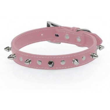 Collar Con Pinchos Rosa 40 X 2 Cm