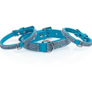 Collar Serie Diamond Azul 30 X 1 Cm