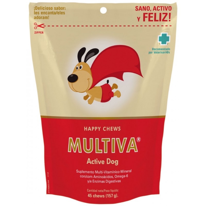 MULTIVA ACTIVE DOG 45 CHEWS VETNOVA