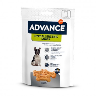 Advance Hypoallergenic Treat 150g Snack para perros con alergias alimentarias, de Advance.