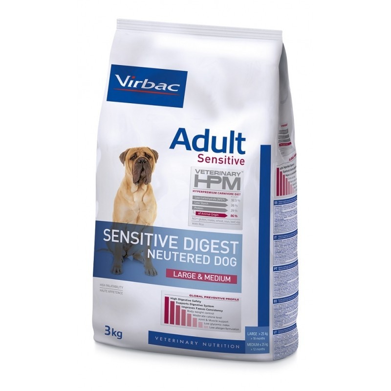 HPM DOG NEUTERED SENSI DIGEST LARGE & MEDIUM 3kg