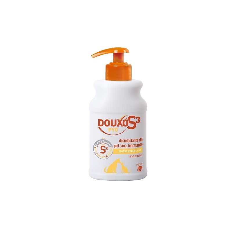 DOUXO PYO Shampoo 200 ml Champu Dermatologico para Perros y Gatos