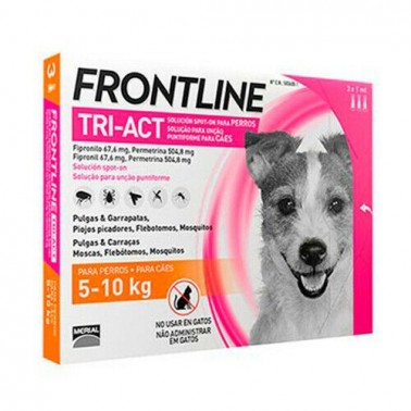 animal Persona australiana Claire Frontline Tri-Act perros de 5-10 kg 6 pipetas. Antiparasitario Pip...