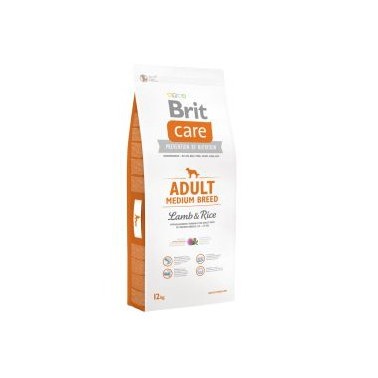 BRIT CARE PERRO ADULTO RAZA MEDIANA CON CORDERO Y ARROZ 12Kg