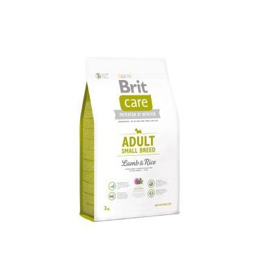 BRIT CARE PERRO ADULTO RAZA PEQUEÑA CON CORDERO Y ARROZ 3Kg
