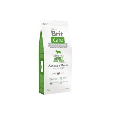 BRIT CARE GRAIN FREE PERRO ADULTO RAZA GRANDE CON SALMÓN Y PATATA 12Kg