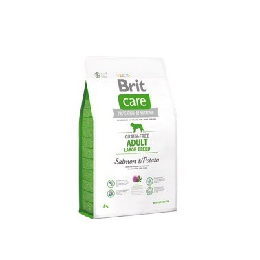 BRIT CARE GRAIN FREE PERRO ADULTO RAZA GRANDE CON SALMÓN Y PATATA 3Kg