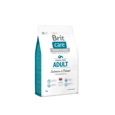 BRIT CARE GRAIN FREE PERRO ADULTO CON SALMÓN Y PATATA 3Kg