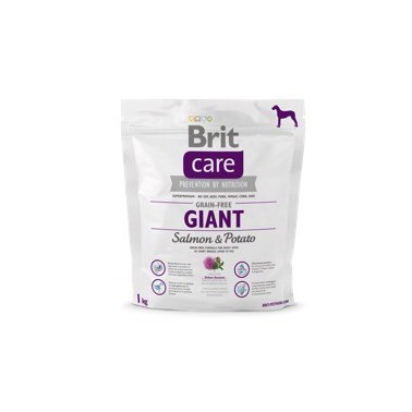 BRIT CARE GRAIN FREE PERRO ADULTO RAZA GIGANTE CON SALMÓN Y PATATA 1Kg