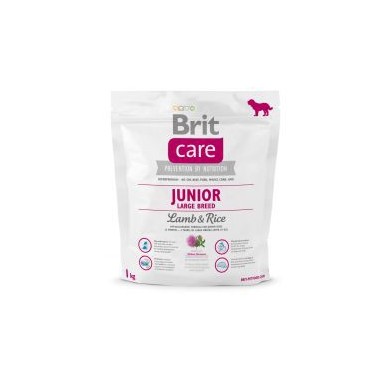 BRIT CARE PERRO JUNIOR RAZA GRANDE CON CORDERO Y ARROZ 1Kg