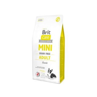 BRIT CARE GRAIN FREE MINI PERRO ADULTO RAZA MINIATURA CON CORDERO 7Kg