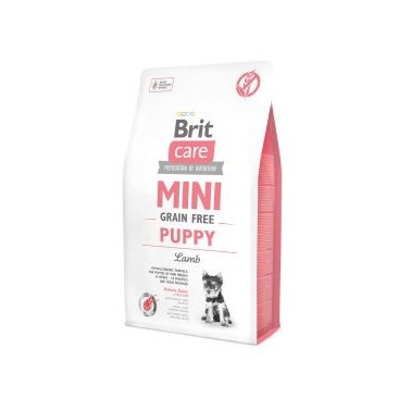 BRIT CARE GRAIN FREE MINI PERRO PUPPY RAZA MINIATURA CON CORDERO 2Kg