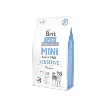 BRIT CARE GRAIN FREE MINI SENSITIVE PERRO ADULTO RAZA MINIATURA CON VENADO 2Kg