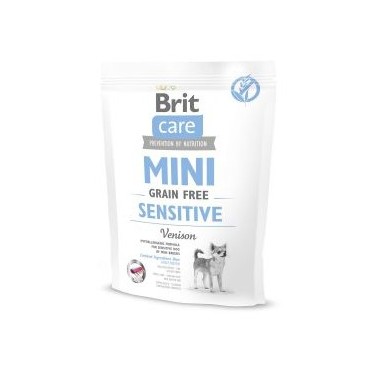 BRIT CARE GRAIN FREE MINI SENSITIVE PERRO ADULTO RAZA MINIATURA CON VENADO 400g