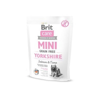 BRIT CARE GRAIN FREE MINI YORKSHIRE PERRO ADULTO CON SALMÓN Y ATÚN 400g