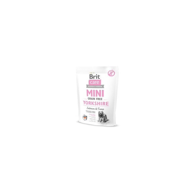 BRIT CARE GRAIN FREE MINI YORKSHIRE PERRO ADULTO CON SALMÓN Y ATÚN 400g