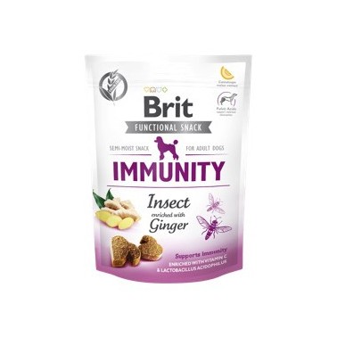 BRIT CARE SNACK IMMUNITY PERRO ADULTO CON INSECTO DE 150g