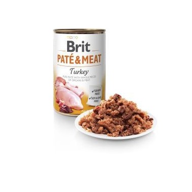 BRIT PATÉ & MEAT PERRO ADULTO CON PAVO LATA DE 400g