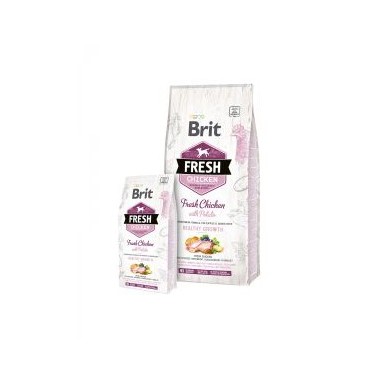 BRIT FRESH HEALTHY GROWTH PERRO PUPPY CON POLLO Y PATATA 2,5Kg