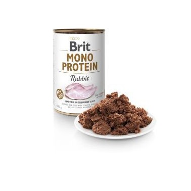BRIT MONO PROTEIN CON CONEJO LATA DE 400g