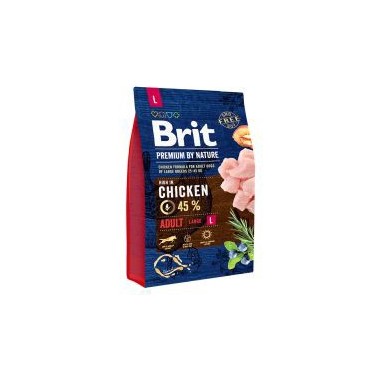BRIT PREMIUM BY NATURE PERRO ADULTO RAZA GRANDE CON POLLO 3Kg