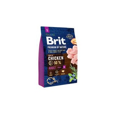 BRIT PREMIUM BY NATURE PERRO ADULTO RAZA PEQUEÑA CON POLLO 3Kg