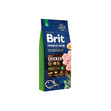 BRIT PREMIUM BY NATURE PERRO ADULTO RAZA EXTRAGRANDE CON POLLO 15Kg