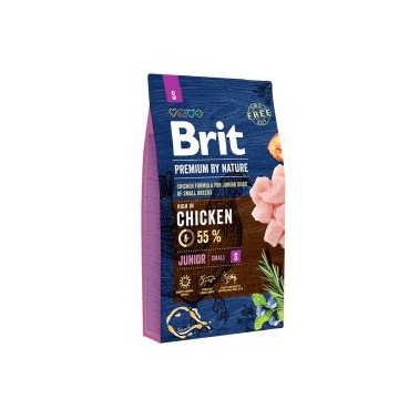 BRIT PREMIUM BY NATURE PERRO JUNIOR RAZA PEQUEÑA CON POLLO 8Kg