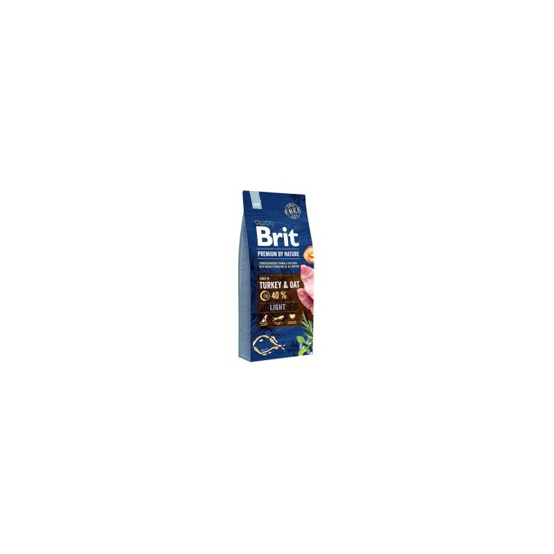 BRIT PREMIUM BY NATURE PERRO ADULTO LIGHT 15Kg