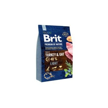 BRIT PREMIUM BY NATURE PERRO ADULTO LIGHT 3Kg