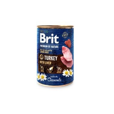 BRIT PREMIUM BY NATURE PERRO ADULTO CON PAVO E HÍGADO LATA DE 400g