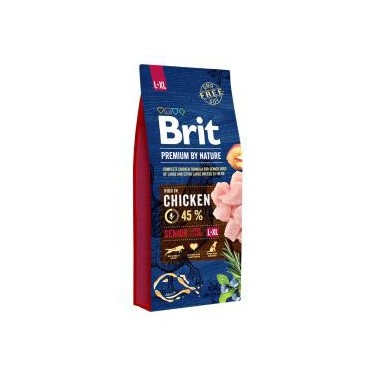 BRIT PREMIUM BY NATURE PERRO SENIOR RAZA GRANDE Y EXTRAGRANDE CON POLLO 15Kg