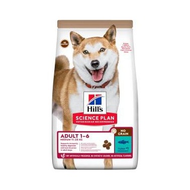 HILL'S SCIENCE PLAN PERRO ADULTO NO GRAIN CON ATÚN 14Kg