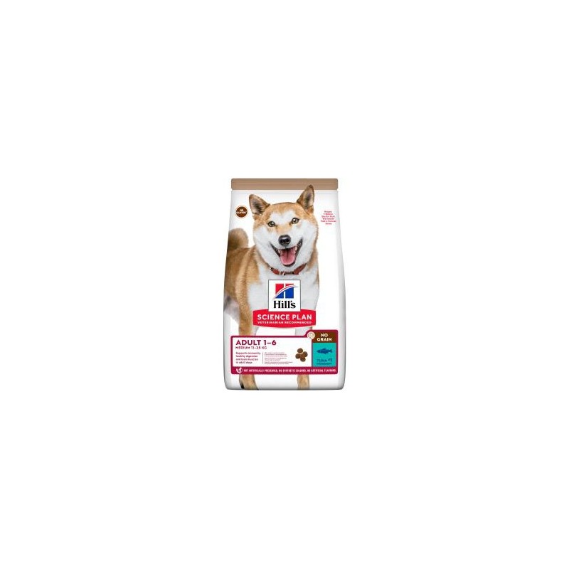 HILL'S SCIENCE PLAN PERRO ADULTO NO GRAIN CON ATÚN 14Kg