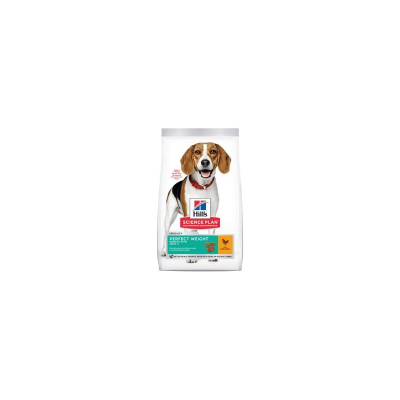 HILL'S SCIENCE PLAN PERRO ADULTO PERFECT WEIGHT RAZAS MEDIANAS CON POLLO 12kg