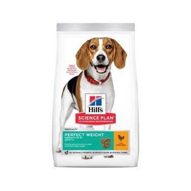 HILL'S SCIENCE PLAN PERRO ADULTO PERFECT WEIGHT RAZAS MEDIANAS CON POLLO 12kg