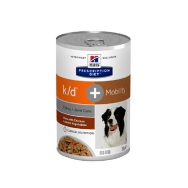 HILL'S PRESCRIPTION DIET PERRO ADULTO K/D MOBILITY ESTOFADO (STEW) LATA DE 354g