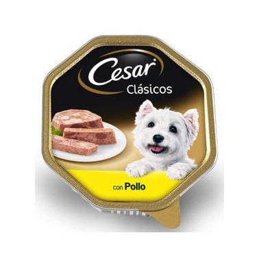 CESAR CLÁSICO PERRO PATÉ CON POLLO TARRINA DE 150g