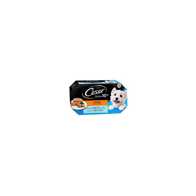 CESAR MULTIPACK PERRO SENIOR PACK DE 4 TARRINAS DE 100g