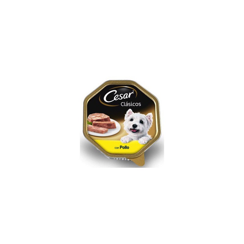CESAR CLÁSICO PERRO PATÉ CON POLLO TARRINA DE 300g