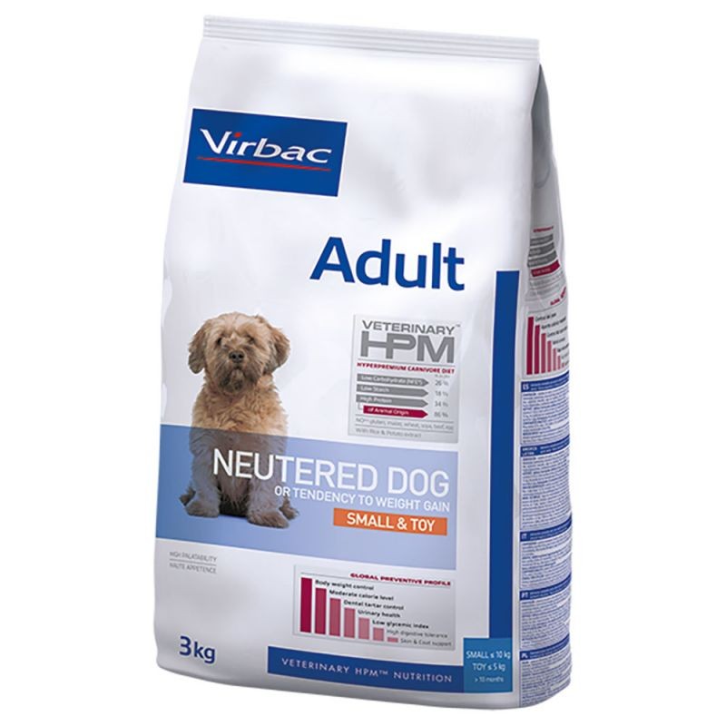 VETERINARY HPM DOG ADULT NEUTERED SMALL TOY 3kg
