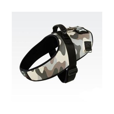 ARNÉS PERRO X-TREME CAMOUFLAGE MARRÓN TALLA L 70cm CUELLO 65-90cm PECHO