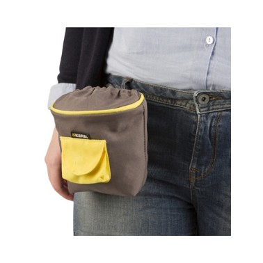 BOLSA PARA ALIMENTOS PRO GRIS Y AMARILLO 14x11x14cm