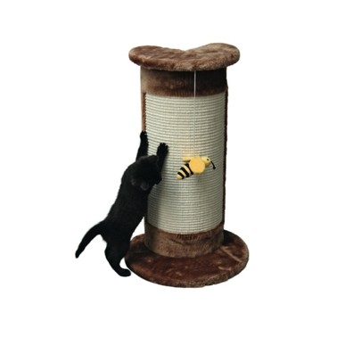 RASCADOR COLUMNA CORNER CON ABEJA PARA GATO 58cm