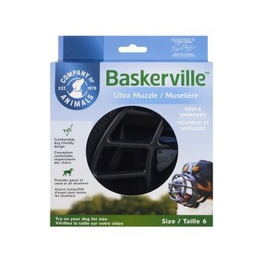 BOZAL BASKERVILLE ULTRA MUZZLE NEGRO TALLA 6