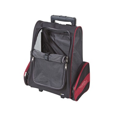 TROLLEY VACACIONES PERRO NEGRO Y ROJO 42x25x55X103cm