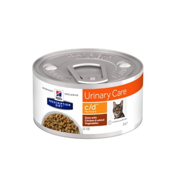 HILL'S PRESCRIPTION DIET GATO ADULTO C/D ESTOFADO (STEW) 24 LATAS DE 82g