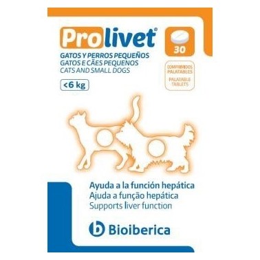 PROLIVET GATO Y PERROS PEQUEÑOS 30 COMP