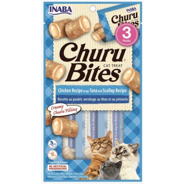 CHURU CAT BITES ATUN CON VIEIRA 3 X 10 GR